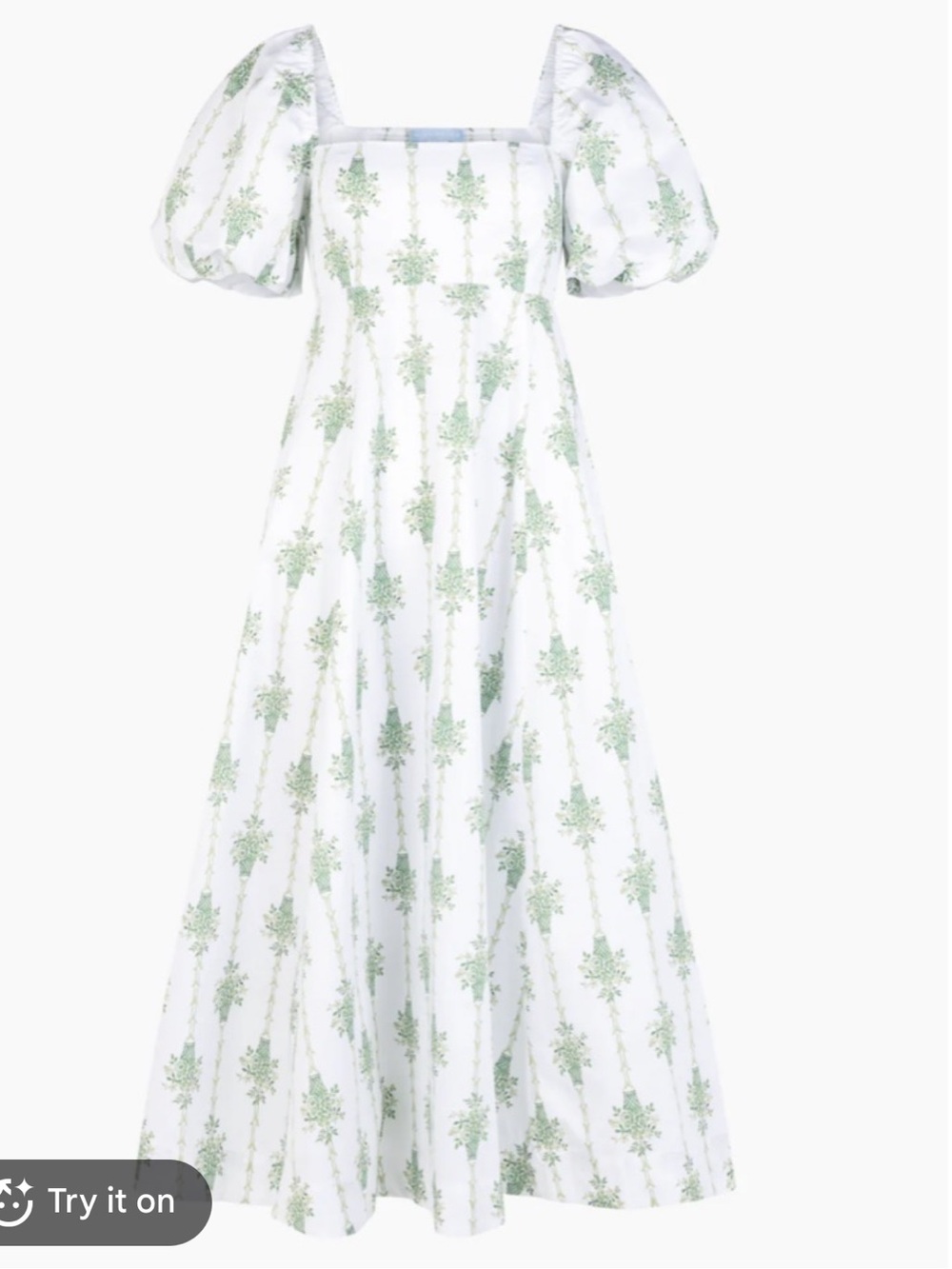 Hill House Apple Green Floral Maxi Skirt